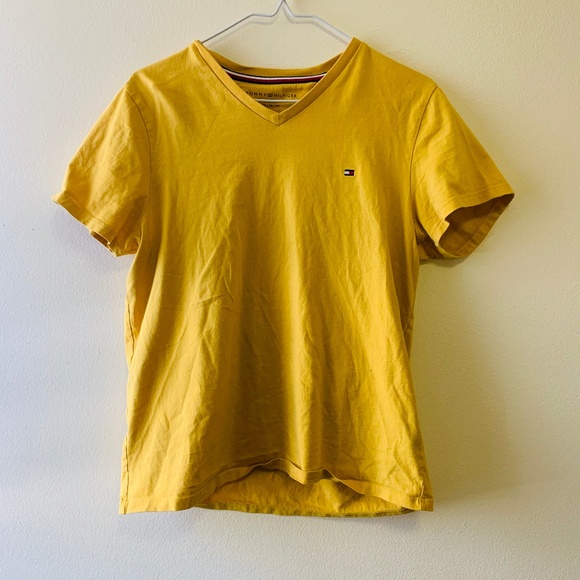 tommy hilfiger yellow tee